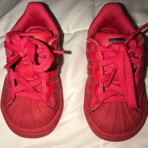 adidas Originals 5 Kids' Superstar Triple Red EL I